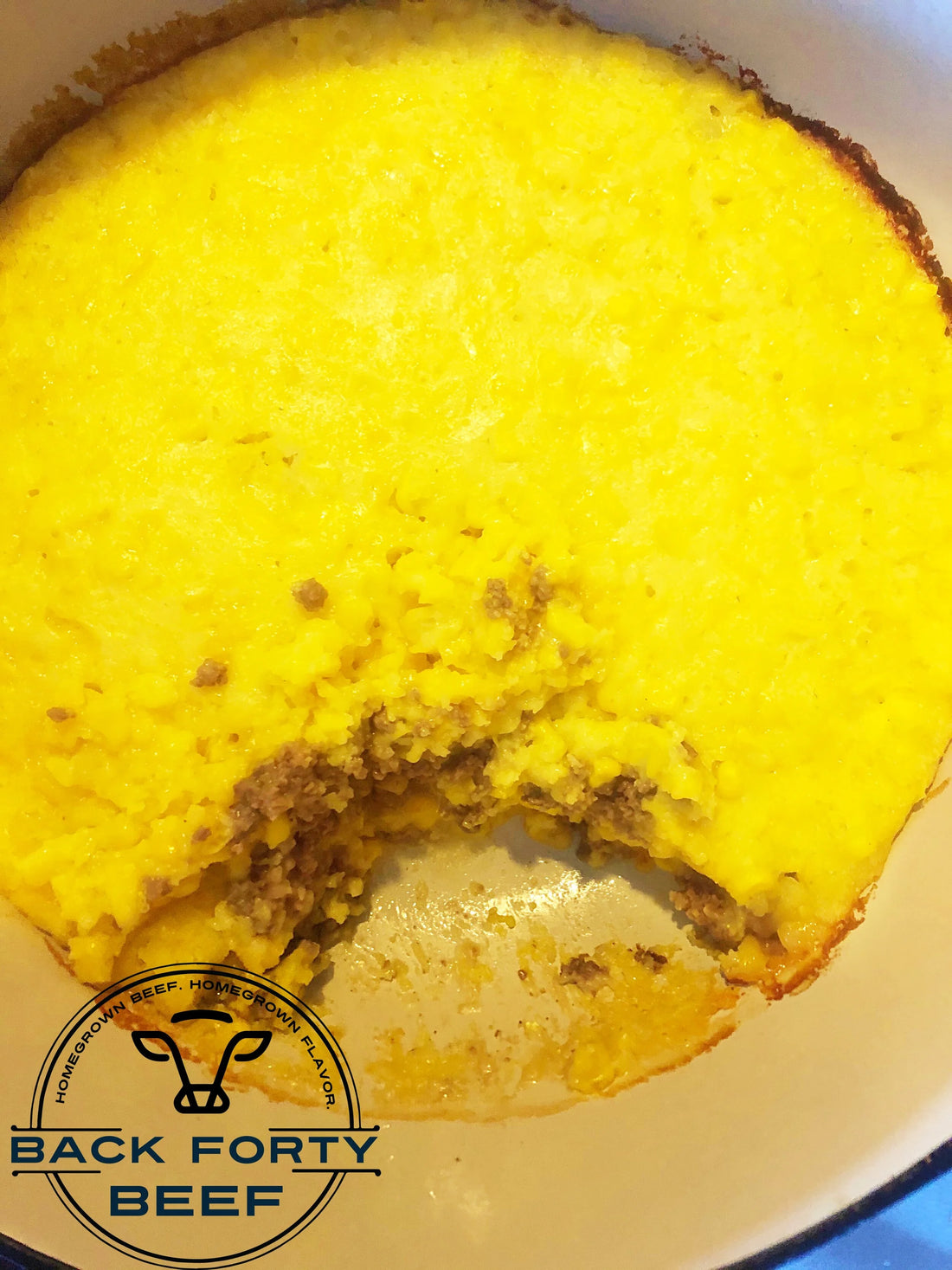 Dutch oven beef and cornbread