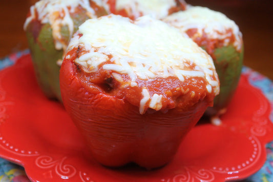 Stuffed hamburger peppers