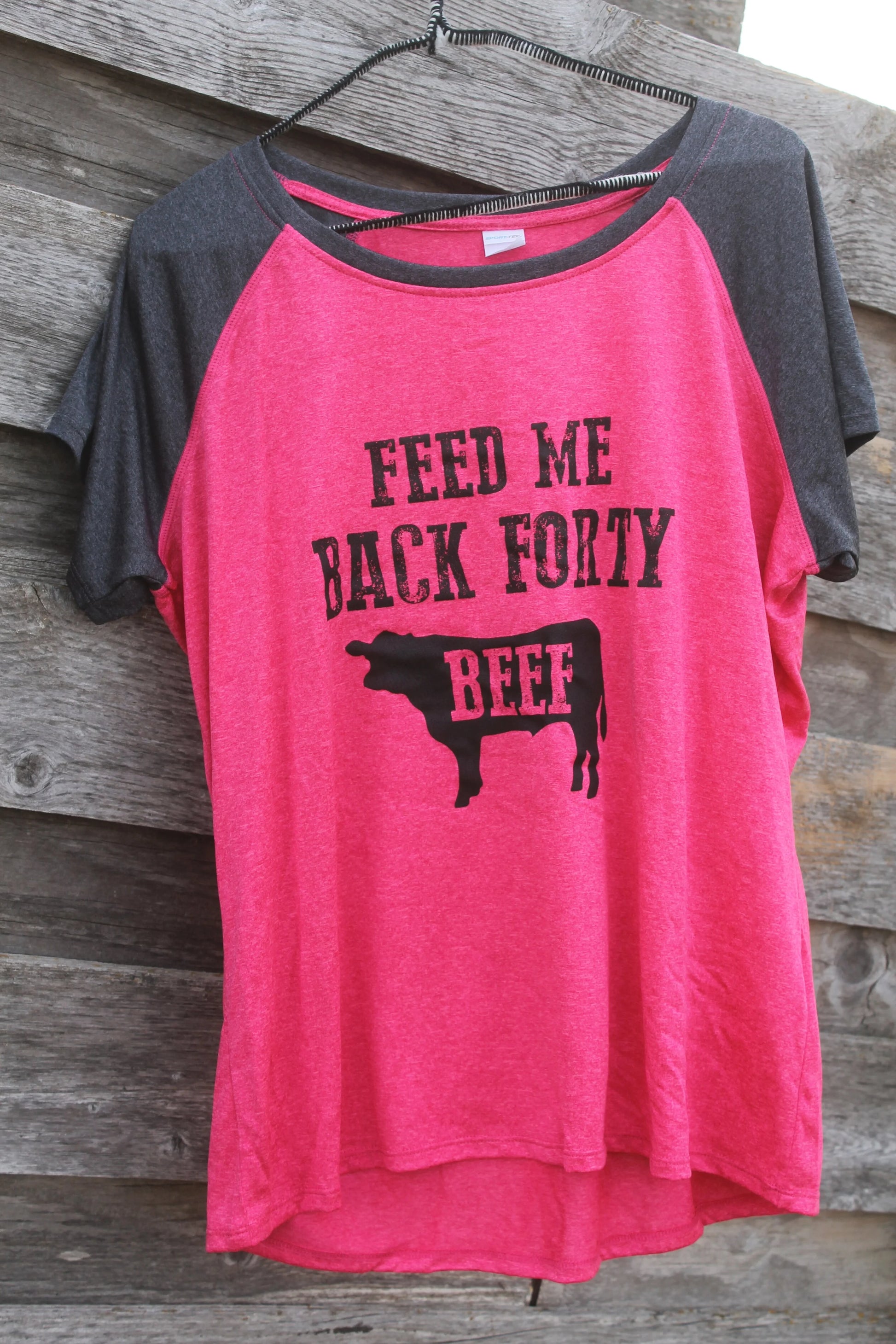 Feed Me Back Forty Beef - Pink